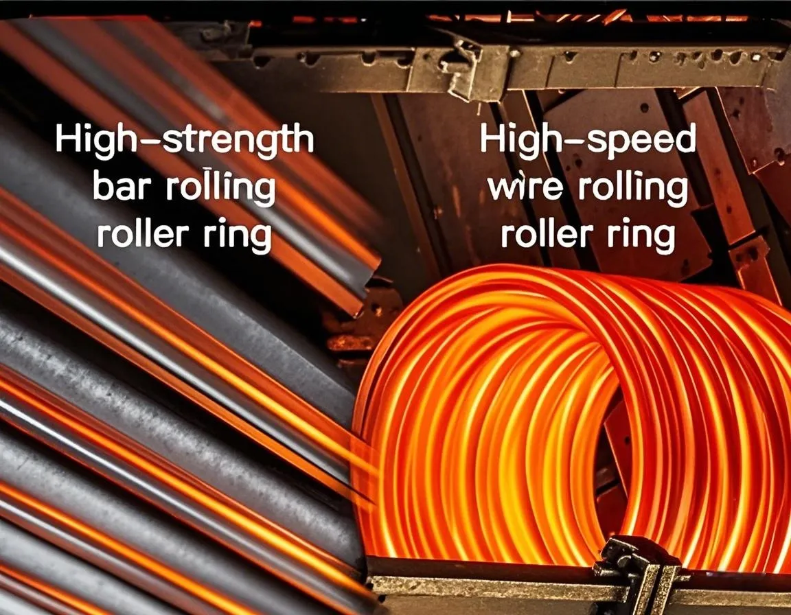 Difference between carbide roll rings for High-speed wire rolling and High-strength bar rolling